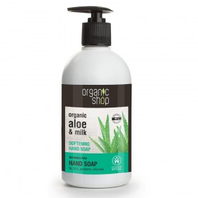 Sapun de maini catifelant Organic Shop Barbados Aloe 500 ml